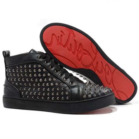 louis vuitton black spike shoes|christian louboutin silver spiked shoes.